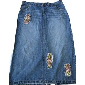 Modest Apparel‎ Denim Skirt Size 24 Waist